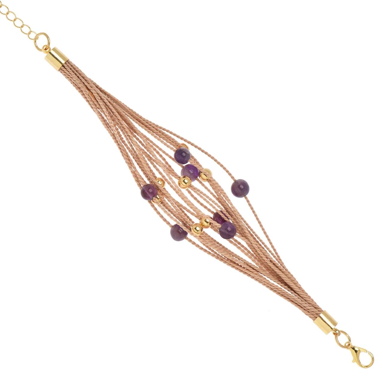 Bracelete Pedraria na palha - Imagem 2